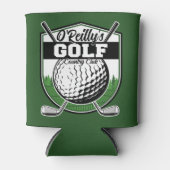 パーソナライズされたゴルファー選手プロゴルフカントリークラブ 缶クーラー (正面)