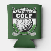 パーソナライズされたゴルファー選手プロゴルフカントリークラブ 缶クーラー (裏面)