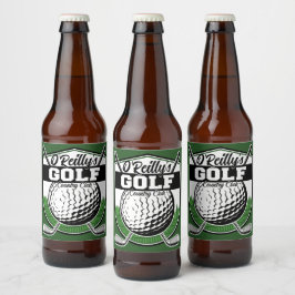 パーソナライズされたゴルファー プレーヤー プロ ゴルフ カントリー クラブ ビールラベル