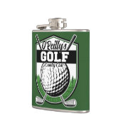 パーソナライズされたゴルファー プレーヤー プロ ゴルフ カントリー クラブ フラスク (左)