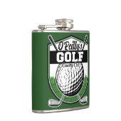 パーソナライズされたゴルファー プレーヤー プロ ゴルフ カントリー クラブ フラスク (右)