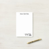 パーソナライズされたゴルフクラブ用Post-it®ノート ポストイット (デスク上)