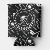 パーソナライズされたゴルフスタイリッシュロゴ 缶クーラー (正面)