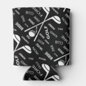 パーソナライズされたゴルフスタイリッシュロゴ 缶クーラー (裏面)