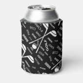 パーソナライズされたゴルフスタイリッシュロゴ 缶クーラー (缶裏面)