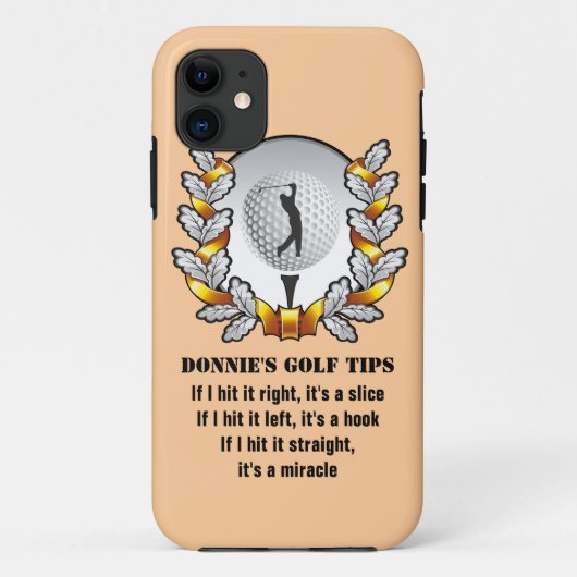 パーソナライズされたゴルフチップゴルファーiPhone 5ケース Case-Mate iPhoneケース (裏面)