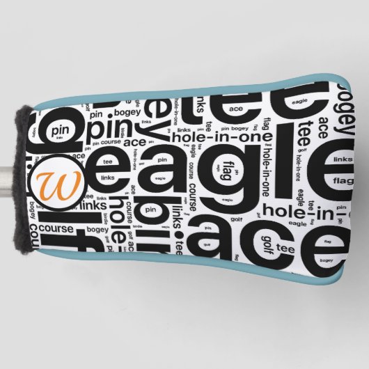 パーソナライズされたゴルフパターヘッドカバー ゴルフヘッドカバー (正面)