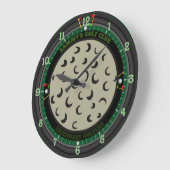 パーソナライズされたゴルフボール大時計 ラージ壁時計 (傾斜)