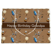 パーソナライズされたゴルフ&アーガイル ラージペーパーバッグ (正面)