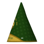 パーソナライズされたゴールデンシャムロック聖パトリックの日 パーティーハット (右)