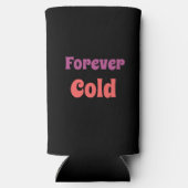 パーソナライズされたゴールデンスクリプトフローラバラカスタム スリム缶クーラー (裏面)