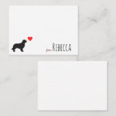 パーソナライズされたゴールデンレトリバーのメモカード ノートカード (正面/裏面)