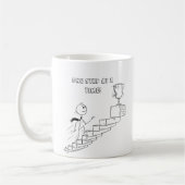 パーソナライズされたゴールトラッカーマグ コーヒーマグカップ (左)