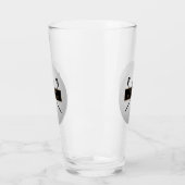 パーソナライズされたゴールドとブラックのゴルフボール クラシック タンブラーグラス (左)