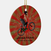 パーソナライズされたサイクリングオーナメント セラミックオーナメント (右)