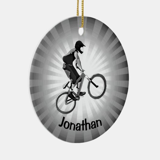 パーソナライズされたサイクリングオーナメント セラミックオーナメント (右)
