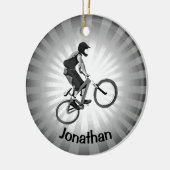 パーソナライズされたサイクリングオーナメント セラミックオーナメント (左)