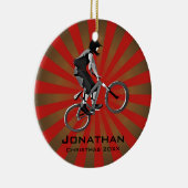 パーソナライズされたサイクリングオーナメント セラミックオーナメント (右)