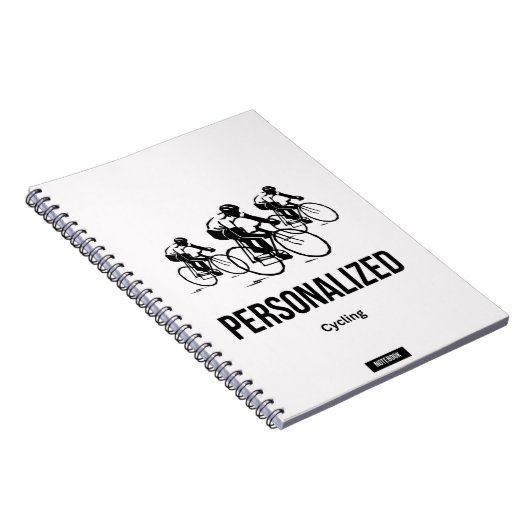 パーソナライズされたサイクリング ノートブック (右側)