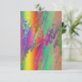 パーソナライズされたサイケデリック招待状 招待状 (スタンド正面)