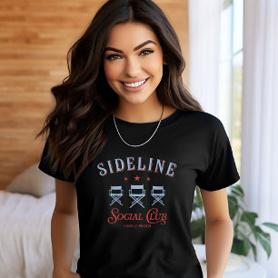 パーソナライズされたサイドラインソーシャルクラブスポーツママ Tシャツ