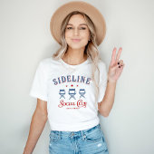 パーソナライズされたサイドラインソーシャルクラブスポーツママ Tシャツ