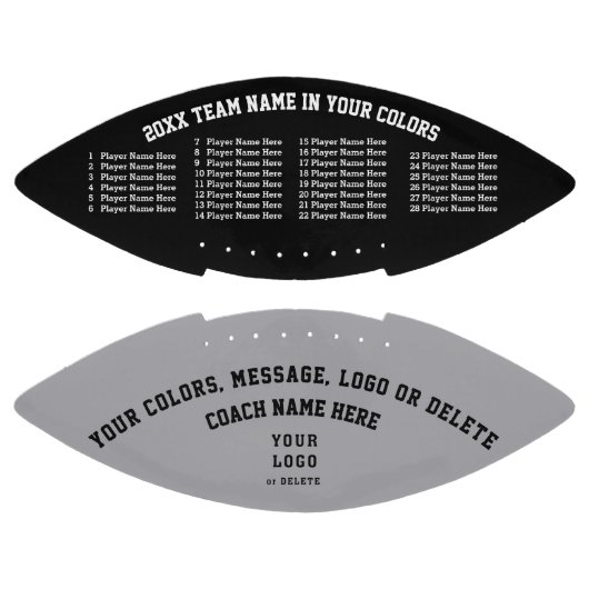パーソナライズされたサッカーのコーチのギフトすべての選手の名前 アメリカンフットボール (パネル)