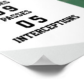 パーソナライズされたサッカーのポスター名、写真...18x24 ポスター (角)