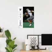 パーソナライズされたサッカーのポスター名、写真...18x24 ポスター (ホームオフィス)