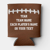 パーソナライズされたサッカーチームへの贈り物 缶クーラー (正面)