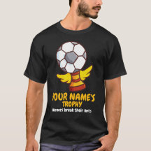 パーソナライズされたサッカートロフィーTシャツ
