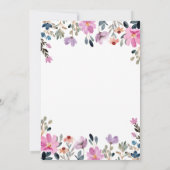 パーソナライズされたサファリベイビーシャワー招待状 招待状 (裏面)