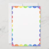 パーソナライズされたサファリベイビーシャワー招待状 招待状 (裏面)