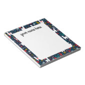 パーソナライズされたサボテンとアルパカのメモ帳 ノートパッド (アングル)