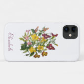 パーソナライズされたサルビアの花 Case-Mate iPhoneケース (裏面(横))