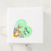 パーソナライズされたサンキューウッドランドキツネ フェイバータグ (インサイチュ)