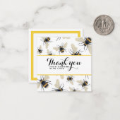 パーソナライズされたサンキューカードの(昆虫)マルハナバチ ノートカード (正面/裏面インサイチュ)