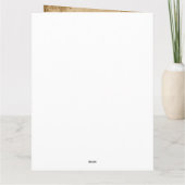 パーソナライズされたサンキューカードビクトリアンスタイル サンキューカード (裏面)