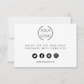 パーソナライズされたサンキューカードプロフェッショナル サンキューカード (裏面)