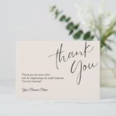 パーソナライズされたサンキューカードプロフェッショナル サンキューカード (スタンド正面)