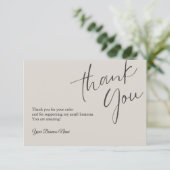 パーソナライズされたサンキューカードプロフェッショナル サンキューカード (スタンド正面)