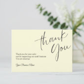 パーソナライズされたサンキューカードプロフェッショナル サンキューカード (スタンド正面)