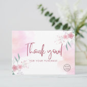 パーソナライズされたサンキューカードプロフェッショナル サンキューカード (スタンド正面)