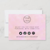 パーソナライズされたサンキューカードプロフェッショナル サンキューカード (裏面)