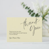 パーソナライズされたサンキューカードプロフェッショナル サンキューカード (スタンド正面)