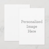 8.9cm x 12.7cmフラットサンキューカード (正面/裏面)