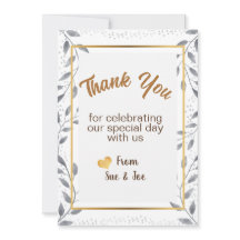 パーソナライズされたサンキューカード