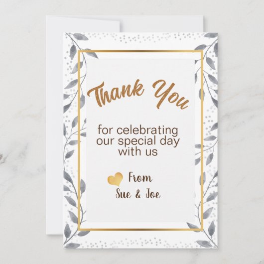 パーソナライズされたサンキューカード シーズンカード (正面)