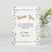 パーソナライズされたサンキューカード シーズンカード (スタンド正面)