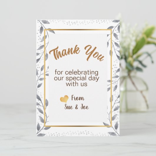 パーソナライズされたサンキューカード シーズンカード (スタンド正面)